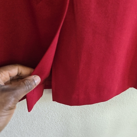 Vintage Panther 2Piece Skirt Suit 24W Red Long Sleeve Button Up Career - Picture 14 of 15